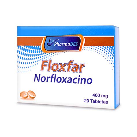 FLOXFAR 400 MG NORFLOXACINO 20 TABLETAS Farma Chex