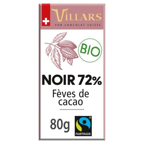 Choclat Noir Eclats De F Ves De Cacao Bio Villars La Tablette De G