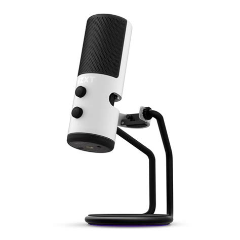 NZXT Capsule Cardioid USB Gaming Streaming Microphone White LN118856