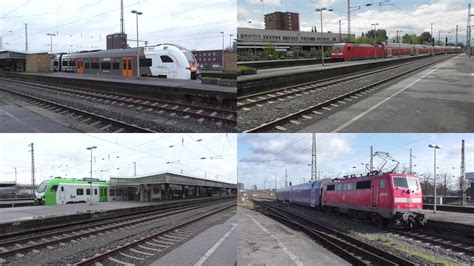 Bahnverkehr In Oberhausen Hbf Mit RE44 Ersatzzug Br 146 3 Desiro HC