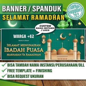 Jual Cetak Spanduk Banner Ramadhan SELAMAT MENJALANKAN IBADAH PUASA