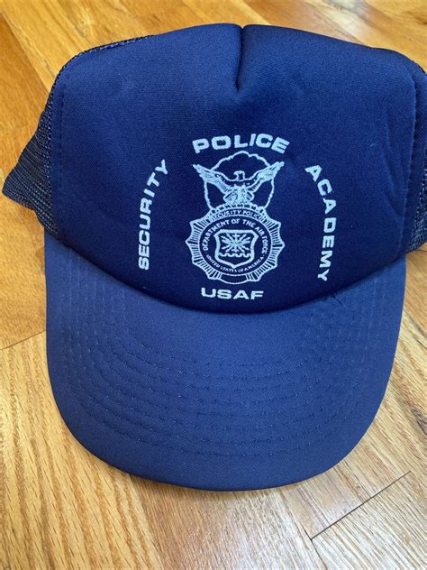 Security Police Academy Air Force Usaf Mesh Snapback Hat Cap Vintage Ebay