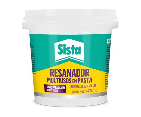 Sista Resanador Multiusos Pasta Suave Para Resanar Cubrir Huecos O