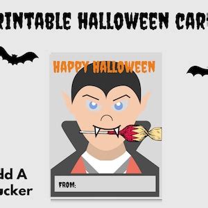 Halloween Printable Cards Kids Halloween Party Halloween - Etsy