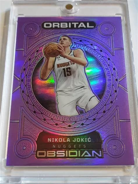 2022 PANINI OBSIDIAN Nikola Jokic 23 ELECTRIC ETCH PURPLE FLOOD 49