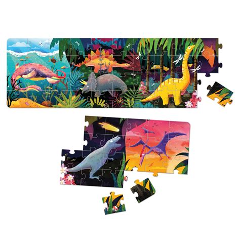 Puzzle Panoramiczne 60 El Dinozaury Bright Junior Media TaniaKsiazka Pl