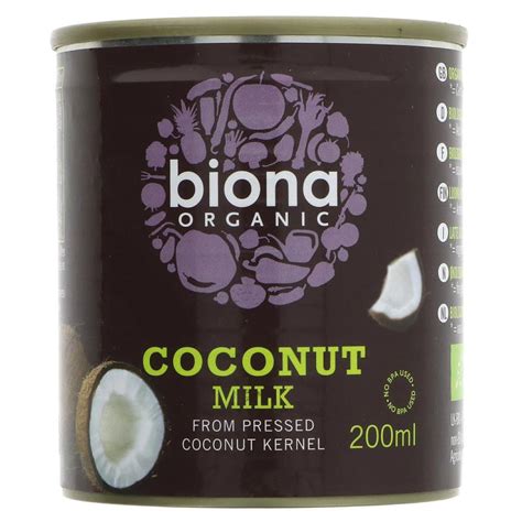 Biona Organic Coconut Milk 200ml Poppy S Pantry