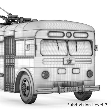 Soviet Trolleybus Mtb 82 3d Model