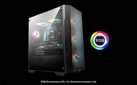 Case เคส Msi Mag Forge M100a Black Micro Atx