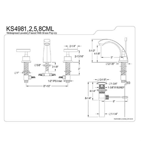 Bim Objects Free Download Kingston Brass Ks498cml Concord 8 Inch