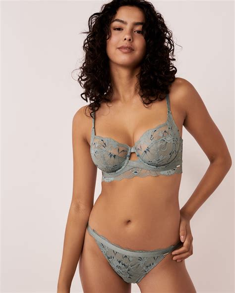 Unlined Full Coverage Bra Stormy Sea La Vie En Rose