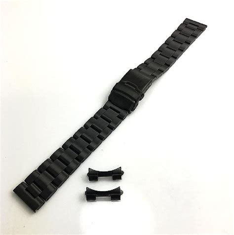 Steel And Silicone Black Replacement Watch Band Fits Casio Mtp E Mtp