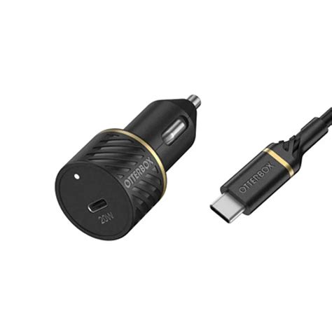 OtterBox 20W Single Port PD USB C CLA Car Charger W USB C To USB C