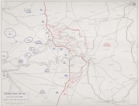 Western Front World War 1 Map