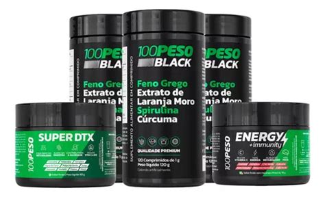 Kit Peso Black Energy Immunity Super Dtx Parcelamento Sem Juros