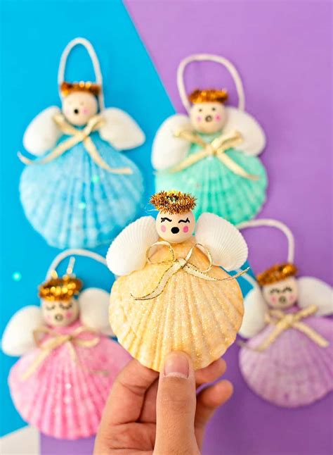 Seashell Angel Christmas Ornaments Hello Wonderful