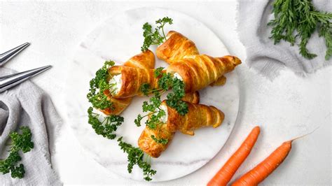 Einfaches Rezept Möhren Croissants Mit Frischkäsefüllung