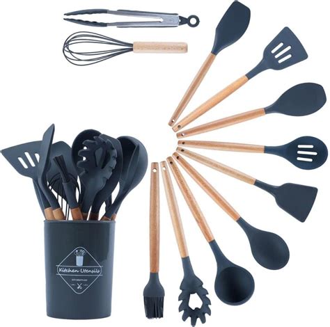 Glad Cooking Kitchen Utensils Set 7 Pieces Nylon Tools For Nonstick