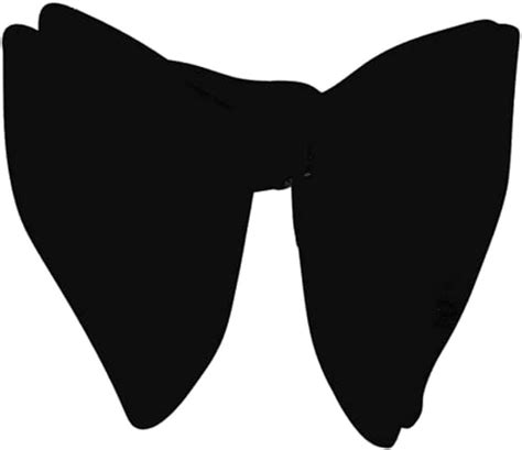 Ferucci Mens Oversized Pre Tied Bow Tie Tuxedo Black Velvet Bowtie