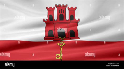 Gibraltar flag hi-res stock photography and images - Alamy