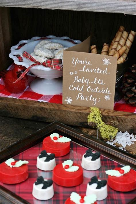 Kara S Party Ideas Rustic Plaid Hot Cocoa Bar Kara S Party Ideas