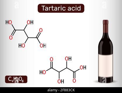 Tartaric Acid Molecular Structure Tartaric Acid Skeletal Chemical