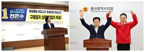 울산 남구갑 허언욱 돌연 사퇴 민주당 전은수 정치 야합 비판 2024 총선 파이낸셜뉴스