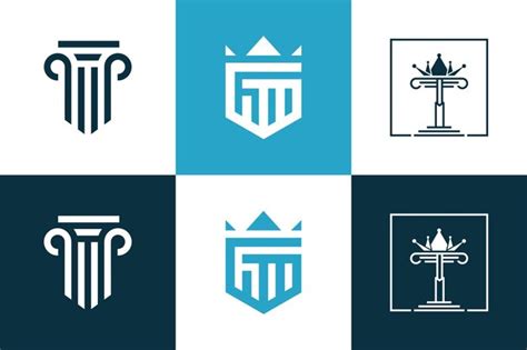 Conjunto de icono de vector de elemento de diseño de logotipo de