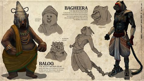 The Jungle Book - Baloo + Bagheera by freakyfir on DeviantArt