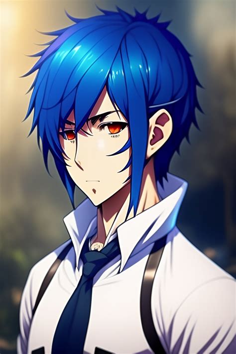 Anime Guy With Blue Hair