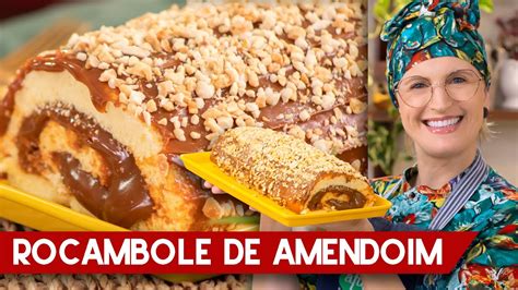 ROCAMBOLE DE AMENDOIM DOCE DE LEITE Cozinhando Elis YouTube