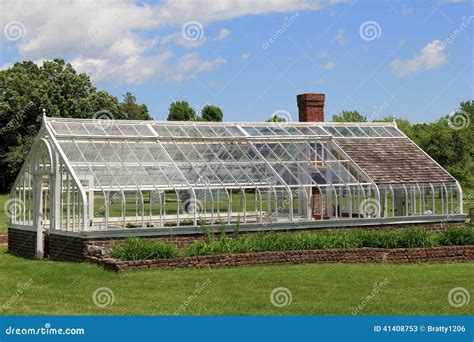 Glass Greenhouse In Full Sun Stock Image Image Of Beautiful