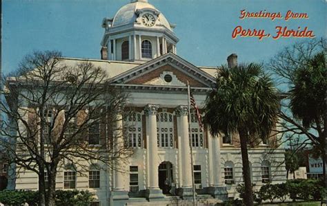 Taylor County Courthouse Perry, FL Postcard