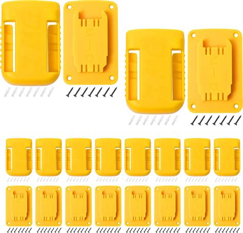 20pas Tool Holders And Battery Holder For Dewalt 20v Wall Mount Hanger Battery Drill Tool