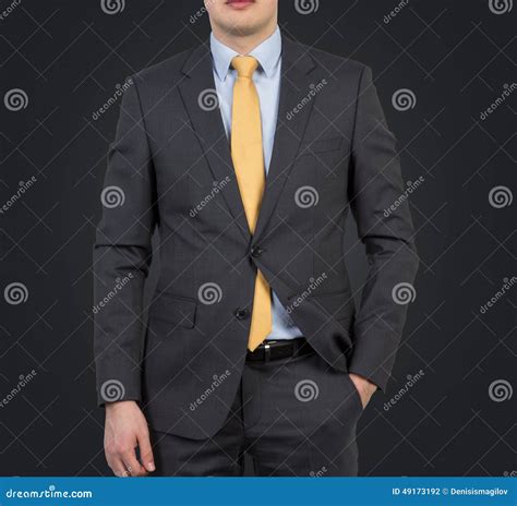 Black Suit Yellow Tie