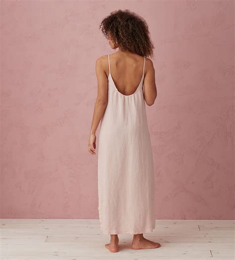 Blush Pink 100 Linen Nightwear Secret Linen Store