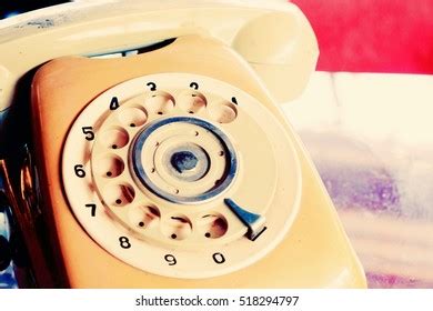 Vintage Telephone Rotary Dial Mechanism Stock Photo 518294797 ...