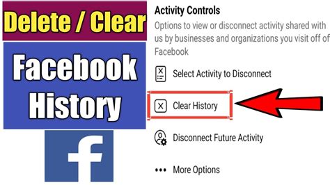 How To Delete Facebook History 2023 Facebook History Clear Youtube