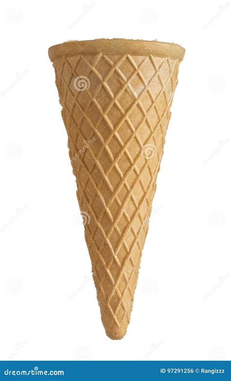 Ice Cream Cone With Falling Gift Box Royalty Free Stock Image