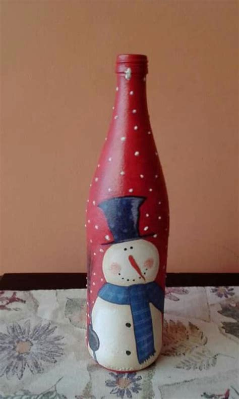 Pin By Zunny Zepeda Linares On Botellas Decoradas Wine Bottle Crafts