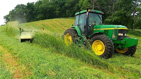 Mowing Hay For Baling How A John Deere 630 Moco Works 2023 Hay