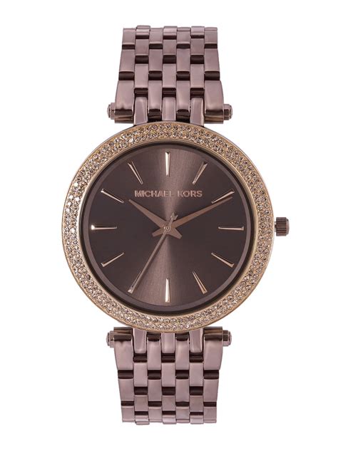 Buy Michael Kors Women Brown Embellished Analogue Watch Mk3416 Watches For Women 15419848 Myntra