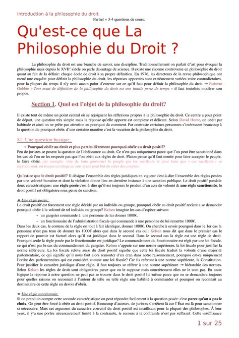 Philosophie du Droit S1 Introduction à la philosophie du droit