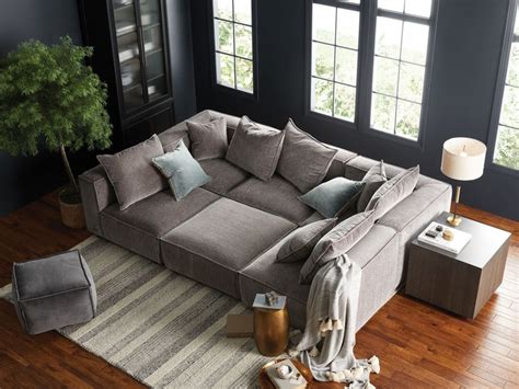 coburn  piece pit sectional couches living room comfy