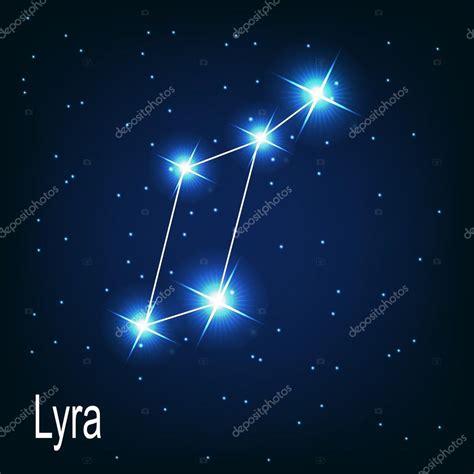 Hvězda souhvězdí "lyra" — Stock Vektor © Yganko #33377805