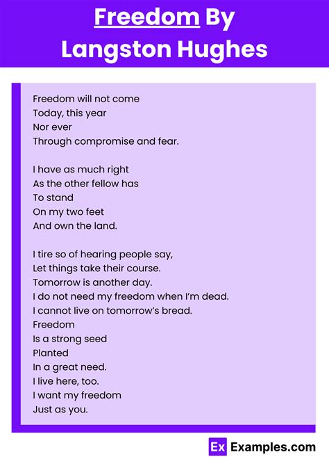 Freedom Poem By Langston Hughes Download Pdf