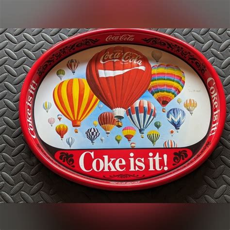 Coca Cola Wall Decor Cocacola Hot Air Balloon Tray Poshmark