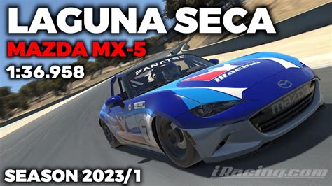 IRacing Laguna Seca MX 5 Guide Lap Hot Lap Setup Blap File 1