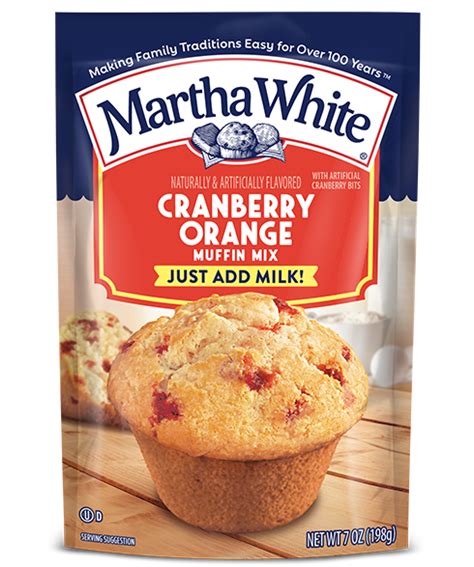 Cranberry Orange Flavored Muffin Mix Martha White