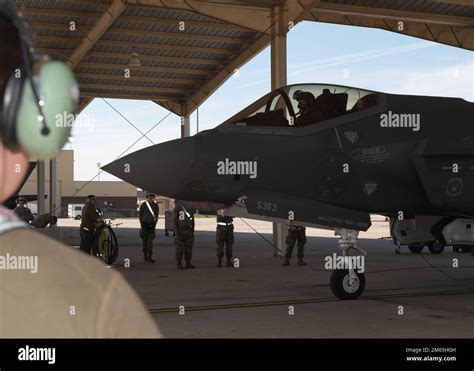 An F 35A Lightning II With The 421st Fighter Squadron Prepares For